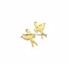 Charms 500 Pcs Ballet Dancer Pendant Antique Sier And Bronze Gold 22X15 Mm Good For Diy Craft Drop Delivery 202 Dh8Sy