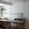 Hanglampen modern zwart eenvoudige ledlichten woonkamer lange hangende lamp Noordelijke aluminium kunstrestaurant slaapkamer huis deco armaturen