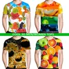 Camisetas para hombres 2023 Summer Cool Fashion 3d Estampado Estampado Menigaciones Capases de cuello corto casual