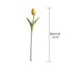 Kwiaty dekoracyjne 1PC PU mini tulipan symulacja kwiat dekoracja ślubna jedwabny dom sztuczny roślina sztuczna roślina sztuczna suptri prysznica ślubna