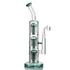 13 '' Cam Bongs Bubbler 3 kol ağacı perc dağınık su boruları kalın fab yumurta sigara teçhizatları kafa düz tüp buz yakalayıcı 14mm eklem