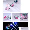 Flashing Hair Braid Butterfly Led Glowing Luminous Hairpin Novetly Hairs Ornament Girls Light Toys Party Christmas Gift Drop Deliver Dhemz