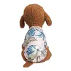 Costumes de chat Chats imprimés d'été Vêtements pour chiens Chemise de plage florale Vestes Chiens Manteau Costume de chiot Vêtements de printemps Tenues pour animaux de compagnie Fournitures pour animaux de compagnie