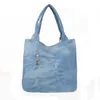 Shopping Bags Bag Women New Hot Diamond Five Pointed Star Women's Bag Ring Buckle Leisure Bag Denim Canvas Bag One Shoulder Women's Bag 220906
