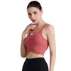 Traje de Yoga LUKITAS Fitness Sujetador deportivo Sexy Cross Straps Brathable Soft Top Push Up Mujer Gimnasio Ropa interior Nylon Running