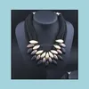 Anhänger Halsketten Choker Modeschmuck Anhänger Vintage Kunststoff Harz Statement Halskette Drop Lieferung Dhi5E