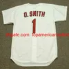 Stlouis Vintage Baseball Jersey 1 Garry Templeton 1977 Ozzie Smith 1992 2 Red Schoendienst 1940's Molina