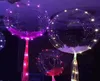 10setlot 18 Inch Luminous Led Balloon 18 Transparent Balloon String Lights Round Bubble Helium Balloons Kid Wedding Decoration