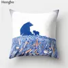 Oreiller Hongbo 1 pièces mignon dessin animé ours housse de lit taie d'oreiller pour voiture canapé siège décor à la maison