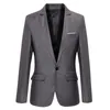 Męskie garnitury Blazers Blue Men Blazers Office Mężczyźni Tuxedos na formalne okazje Pockets Płaszcz Blazery męskie męskie męskie Busines Blazers 230213