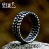 Bandringen Beier Nieuwe bijgewerkte Viking Dragon Scale Ring gedetailleerd voor mannen Dragonscale Ring Creative Rock Hip Hop Punk Retro Jewelry G230213