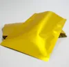 100pcs Matte Golden Aluminium Foil Bacha plana Mylar Bolsa de pl￡stico Bolsa de embalagem de ouro idiota sed￡vel