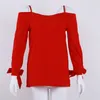 Women's Blouses Women Spring Autumn Sexy Cuff Knot Sling V-neck Loose Long Sleeve Shirt Top Blouse Clothes