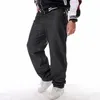 Jeans da uomo Uomo Top Rushed Stripe Allentato Hip Hop Uomo Stampato Hiphop Demin Pantaloni Pantaloni Ali di fiori ricamati 230211