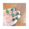 Cluster Rings Fashion Colorf Agate Tigereye Natural Stone Jewelry For Women Men Gold Sier Plated Mix Style Party Gifts Whol Dhog7