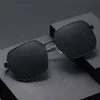 2023 Nya klassiska polariserade solglasögon kvinnlig designer lyxmärke legering metall polariserad HD härdat glas lins retro glasögon