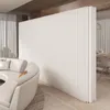 Removable Screens & Room Dividerse Home Decor White Brown Folding Organ Paper Wall For Office Porch Partition