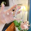 Keychains Small Transparent PVC Coin Purse Girls Mini Purses For Women Kids Key Bags Lipstick Earphone Storage Wallet Keychain