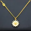 Chaînes COLLIER COURT FLEUR BLANCHE INS PREMIUM DAISY FRESH