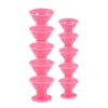 10pcs para cabelos sem calor Colinhos sem calor rolos de cabelo macios cachos de silicone dormindo preguiçosos hastes de onda Formuladores de cabelo ferramentas