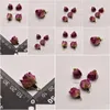 Charms Rose Red Epoxy Real Brincho