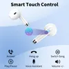 Bluetooth 5.3 Hoofdtelefoon Stereogeluid, Draadloze Koptelefoon in Ear 40H Afspelen LED Power Display, Headset Ingebouwde Microfoon, Touch Control, IP7 Waterdicht voor Sport