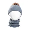 Berets Cute Toddler Kids Girl Boy Baby Infant Winter Warm Ball Crochet Knit Hat Beanie Cap