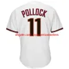 Niestandardowe koszulki baseballowe 51 Randy Johnson Jersey 20 Luis Gonzalez 11 AJ Pollock Nick Ahmed Jeremy Beasley Madison