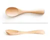 Natural Wooden Spoon Scoop Wood Tea Honey coffee Condiment Salt Sugar Spoons