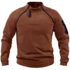 Herren Hoodies Sweatshirts Männer Taktische Outdoor -Jacken Herbst Herumn Fleece warme Reißverschlüsse Windprobsschichten Armee Outwear Stand Collar Thermal Lose Pullover 230213