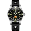 Нарученные часы Steeldive Mens Diver Watches 62MAS DIVING 300M ВОДАННОЕ ОБЕСПЕЧЕНИЕ Автоматическое механическое светово -сапфир -керамиз Bezel NH35