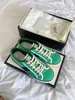 Com Box Designer Tênis GGity Shoes Luxurys Designer Woman Tennis 1977 Lona masculino Sapatos casuais Preço de atacado Verde E Vermelho Web Strip JK