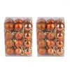 Dekoracja imprezy 48pcs/zestaw 30 mm choinki kulki kulki Ball Balls jasne wiszące ornament Rok Navidad Bombe Home