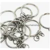 Key Rings Sell 300Pcs /Lots Antique Sier Alloy Band Chain Ring Diy Accessories Material Accessories46 Q2 Drop Delivery Jewelry Dhya1