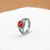 Ring Garnet with Zircon Fashion Design Womens Wedding Engagement Rings