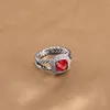 Ring granaat met zirkoon Fashion Design Womens bruiloft verlovingsringen