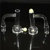 14MM OD Smoking Banger Nail Tower Terp Slurper Quartz Banger Nail mit Quarzsäule/Glaskappe, leuchtet im Dunkeln für Dab Rigs Wasserpfeifen