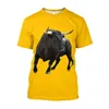 Мужские рубашки T Jumeast 3d североафриканская рубашка с бычьей печать