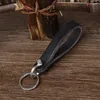 Chaves de chaves de couro genuíno Chave -chave de negócios Men Women Car Strap Wallet Keyrings Trendy