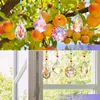 Dekorativa figurer Crystal Wind Chime Reflection Light Pendant Diamond Prism Windchimes Colorful Wall Hanging For Living Room Vintage