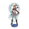 Key Rings Game Genshin Cosplay Upgrade Acrylic Figure Cartoon Stand Model Plate Desk Decor Standing Sign Collections Xiao Diluc Gift G230210