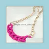 Chains Statement Necklace For Women Plastic Chain Choker Necklaces Fashion Jewelry Long Drop Delivery Pendants Dhunt