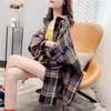 Kvinnors västar vår och höst mode Kvinnors mångsidiga koreanska avslappnade lös långärmad solskyddsmedel lady Summer Thin Shirt Coat Top