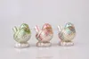 Jewelry Pouches Bird Jeweled Treasure Box Crystal Studded Trinket Colorful Faberge Style Craft Handmade Decor