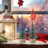 Weihnachtsdekorationen 5/10 Stück Mini-Größe Baum Gold Grün Rot Kleine Kiefer Sisal im Desktop platziert Jahr Weihnachtsfeier Ornament Navidad