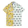 Shoort Men designer skjortor sommarhylsa casual mode lösa polos strandstil andningsbara tshirts tees kläder 17 färger storlek m-3xltoyf