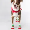 Dog Apparel 16Pcs Anti-skid Socks Protection Christmas Style Pets