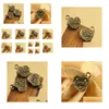 Charms 200 Pcs Heart Shaped Pendant Antique Bronze Color With Cookie Good For Diy Craft Jewelry Making Drop Delivery 202 Dhdes