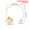 Choker Chokers Big Pearl Beaded Collar Gold Silver Statement Necklace & Pendant Fashion African Jewelry For Women NecklaceChokers Spen22