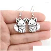 Серьги для люстры 10 пары Vintage Sier Color Simple Charm Drop For Women Animal Fashion Jewelry 2022 в Bk Lots Dhcnu